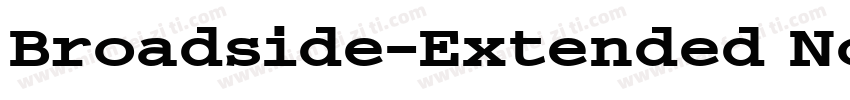 Broadside-Extended Normal字体转换